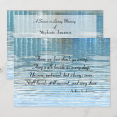 Wij houden van Abstracte reflectie op de Memorial  Aankondiging (Voorkant / Achterkant)