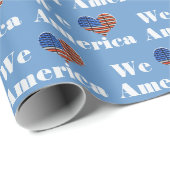 Wij houden van Amerika Cadeaupapier (Rol Hoek)