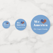 Wij houden van Amerika douanenaam Confetti (Voorkanten)