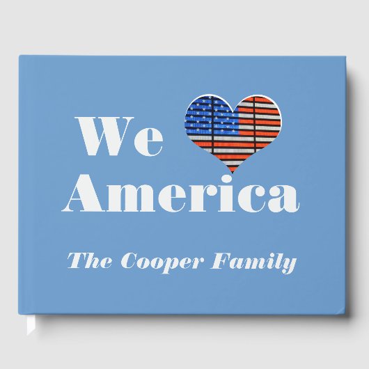 Wij houden van Amerika Gastenboek (Voorkant)