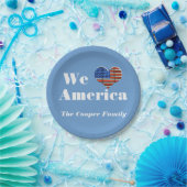 Wij houden van Amerika Papieren Bordje (Feest)