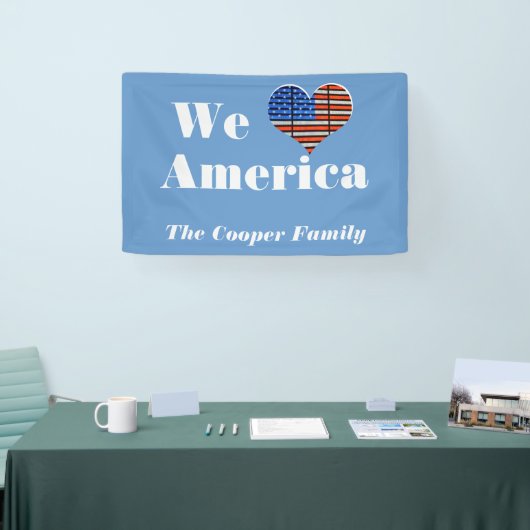 Wij houden van Amerika Spandoek (Beurs)