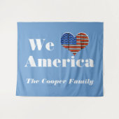 Wij houden van Amerika Wandkleed (Voorkant (horizontaal))