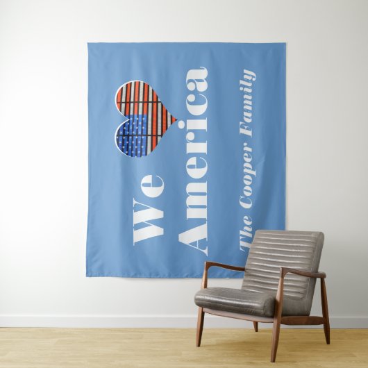 Wij houden van Amerika Wandkleed (In situ)