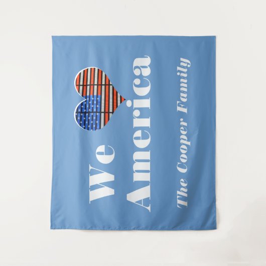 Wij houden van Amerika Wandkleed (Voorkant)