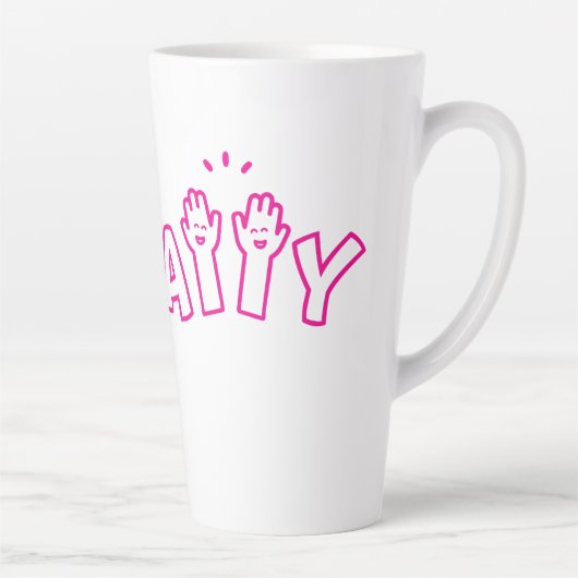 Wij houden van de vrijdag als latte mok (Rechts)