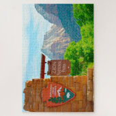 Wij houden van het Nationaal Park van Zion Utah Legpuzzel (Verticaal)