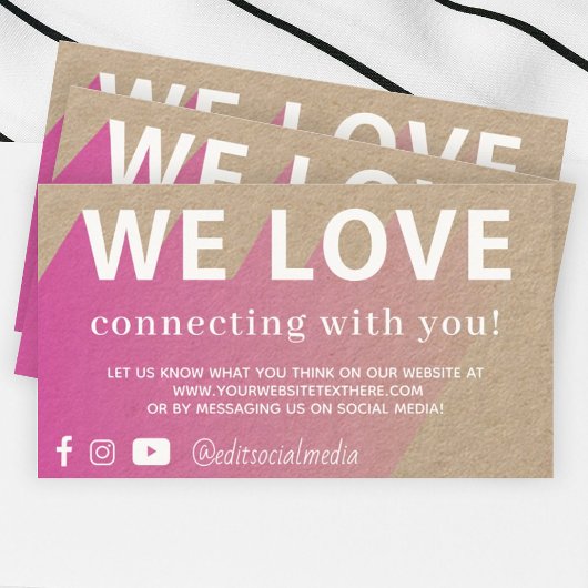 Wij houden van het Visitekaartje van de Verbinding