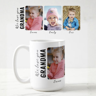 Wij houden van je oma 3 kleinkinderen op maat gema koffiemok