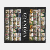 Wij houden van je Oma 64 Fotocollage Fleece Deken (Voorkant (Horizontaal))