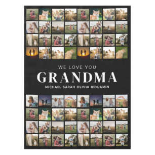 Wij houden van je Oma 64 Fotocollage Tafelkleed