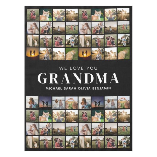 Wij houden van je Oma 64 Fotocollage Tafelkleed (Voorkant)