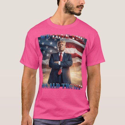 Wij houden van jou Donald Trump Tshirt (Voorkant)