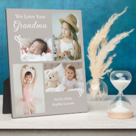 Wij houden van jou Oma kleinkinderen foto collage Fotoplaat