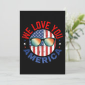 Wij houden van jullie in Amerika Kaart (Staand voorkant)