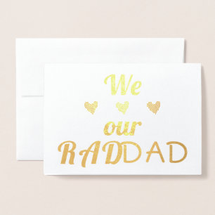 Wij houden van onze RAD DAD   Reële Folie   VADERD Kaarten