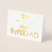Wij houden van onze RAD DAD | Reële Folie | VADERD Kaarten (Voorkant)