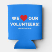 wij houden van onze vrijwilligers blikjeskoeler (Achterkant)