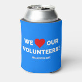 wij houden van onze vrijwilligers blikjeskoeler (Blikje Achterkant)