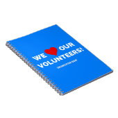 wij houden van onze vrijwilligers notitieboek (Rechterzijde)