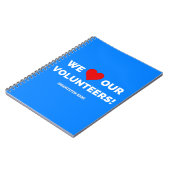 wij houden van onze vrijwilligers notitieboek (Linkerzijde)