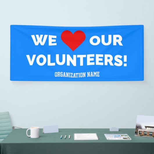  wij houden van onze vrijwilligers spandoek (Beurs)