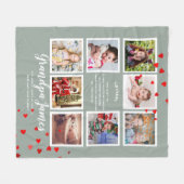 Wij Houden Van OPA GEDICHT - Fotocollage kleinkind Fleece Deken (Voorkant (Horizontaal))