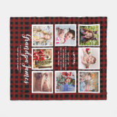 Wij Houden Van OPA GEDICHT - Fotocollage Kleinkind Fleece Deken (Voorkant (Horizontaal))