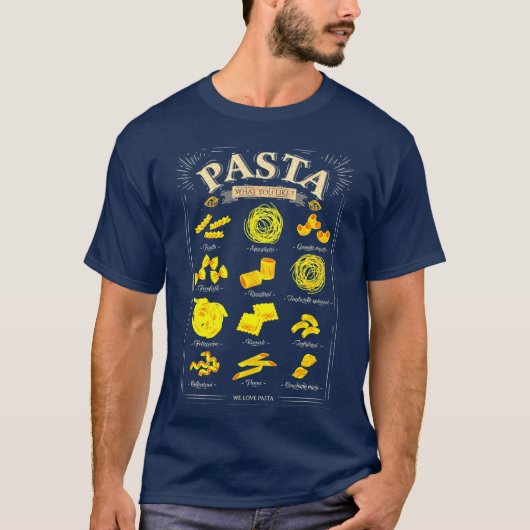 Wij houden van pasta's in Italië die Italiaanse pa T-shirt (Voorkant)