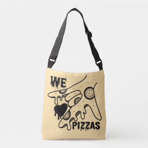 Wij houden van pizza's - Pizza Love - ASL ILY De O Crossbody Tas