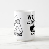 Wij houden van pizza's - Pizza Love - ASL ILY De O Magische Mok (Midden)