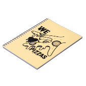 Wij houden van pizza's - Pizza Love - ASL ILY De O Notitieboek (Linkerzijde)