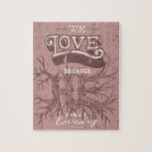 Wij houden van (roze) legpuzzel (Verticaal)