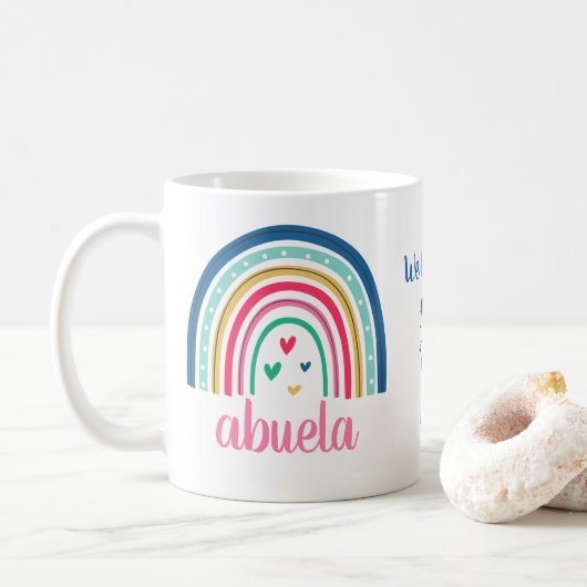 Wij houden van u Abuela Rainbow Coffee Mok (Met donut)