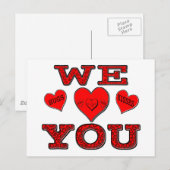 Wij houden van u briefkaart (Voorkant / Achterkant)