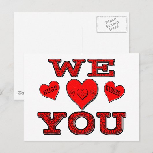 Wij houden van u briefkaart (Voorkant / Achterkant)