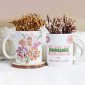 Wij houden van u bundels oma cadeau aangepaste fot tweekleurige koffiemok