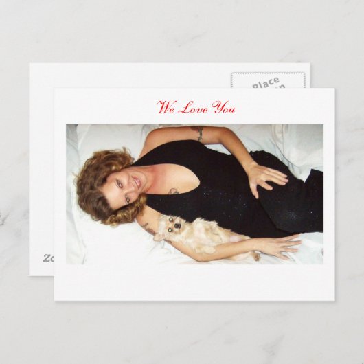 Wij houden van u/kaart briefkaart (Voorkant / Achterkant)