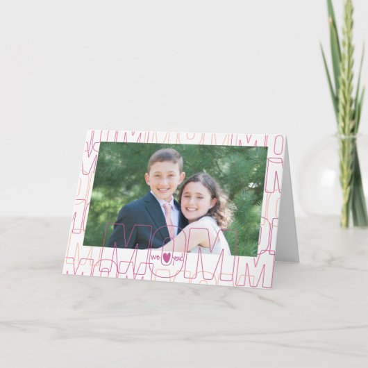 Wij houden van u, Mamma! Kaart (Voorkant)