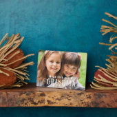 Wij houden van u Oma Foto Fancy Lettering Custom Fotoplaat (Zijkant)