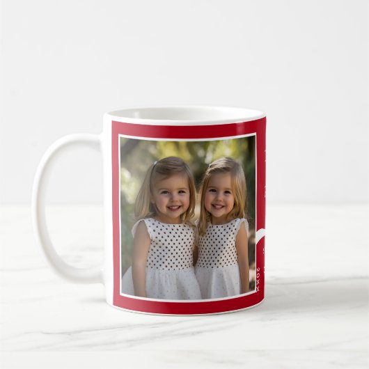 Wij houden van u Poppen 2 Foto Custom Red Modern P Koffiemok (Links)