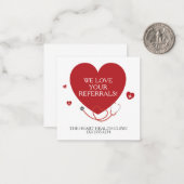 Wij houden van uw medische verwijzingen notitiekaartje (Voorkant / Achterkant in situ)