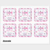 Wij houden van uw verwijzingen - Valentijn Healthc Vierkante Sticker (Vel)