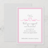 Wij houden van uw zakelijke Valentijnsdag voor sup Kaart (Voorkant / Achterkant)