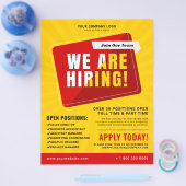 Wij huren bedrijfs de Advertisatie van de Baan Flyer (Enkel)