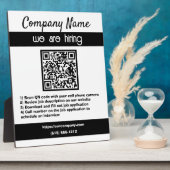 Wij huren QR-code voor bedrijven Fotoplaat (Zijkant)