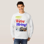 Wij huren! t-shirt (Voorkant volledig)
