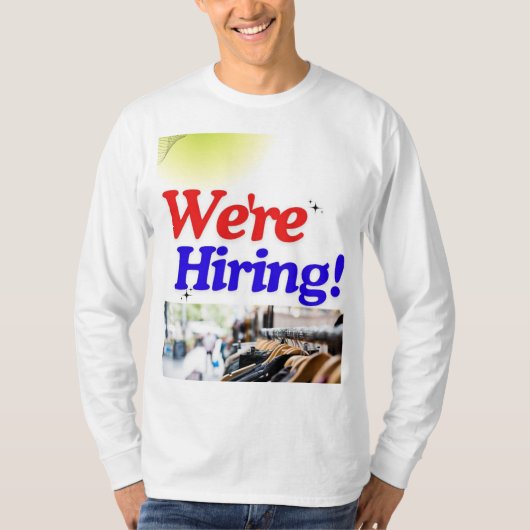 Wij huren! t-shirt (Voorkant)