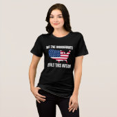 Wij Immigranten Hebben Deze Natie Gebouwd Tri-Blend Shirt (Voorkant volledig)