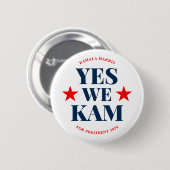 Wij Kam Kamala Harris President Ronde Button 5,7 Cm (Voorkant /achterkant)
